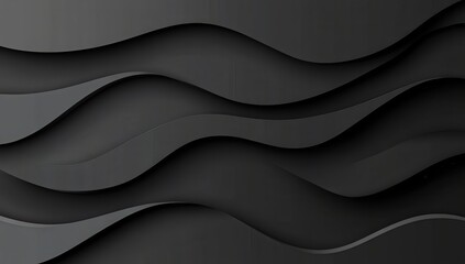 There is a wave with rainbow colors beautifully displayed on a black background