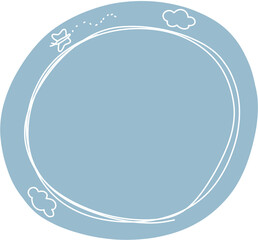 동그라미 봄 프레임