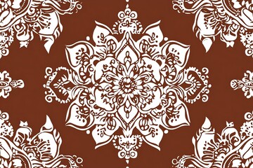 indian henna pattern seamless design