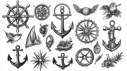 Fototapeta premium Nautical Ink