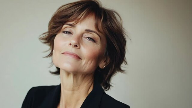 Timelapse of a Woman's Face Transforming, Showcasing the Beauty of Aging and the Journey of Life