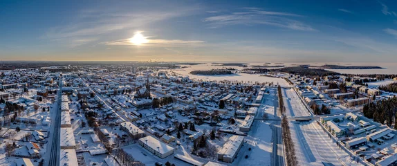 Town of Raahe at wintertime