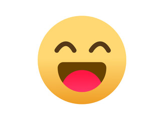 Fototapeta premium Illustration of an Popular Laugh Emoji