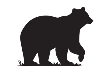 Fototapeta premium Bear Silhouette Vector | Wildlife SVG Illustration