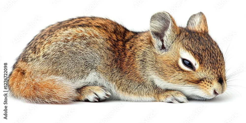 Poster adorable small rabbit resting on a soft surface showcasing its natural fur patterns and relaxed expr