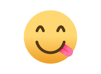 Fototapeta premium Illustration of an Popular Tongue Out Emoji