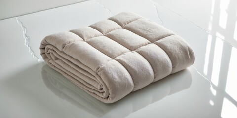 Beige Weighted Blanket