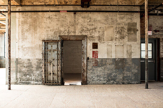 Old factory building interiors
