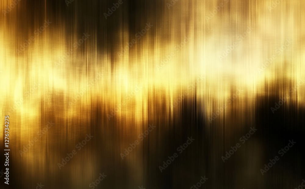 Aufkleber a symmetrical abstract pattern with horizontal, shining lines and a bright light in the center