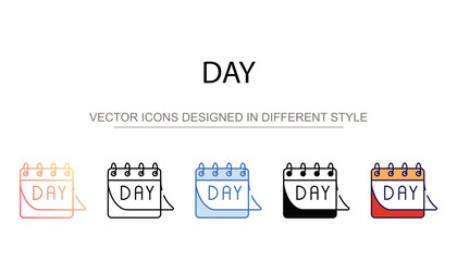 Day icon design with white background stock illustration
