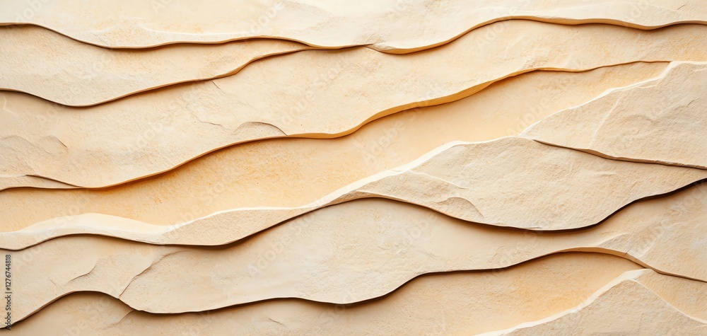 Poster elegant textured layers creating a serene and warm visual background.