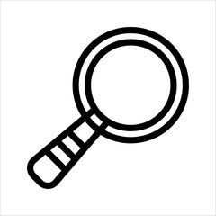 Magnifying glass icon, search icon Vector Illustration, Magnifying glass set, Zoom symbol, zoom lens sign, scan search symbol isolated, search symbol for web