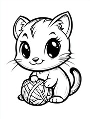 Fototapeta premium coloring page kids