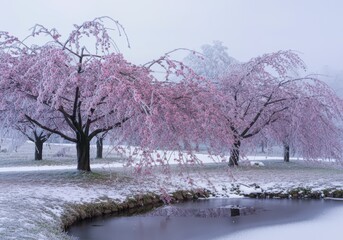 Beautiful cherry blossom background