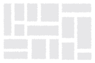 Torn sheets of paper. ripped white paper on a black isolated background. Vector illustration eps 10