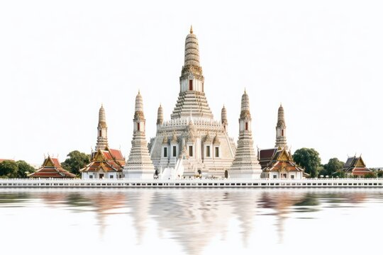 Thai temple architecture building.