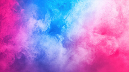 Fototapeta premium dreamy gradient with electric blue fading into hot pink creates vibrant and ethereal atmosphere. This colorful background evokes feelings of creativity and inspiration