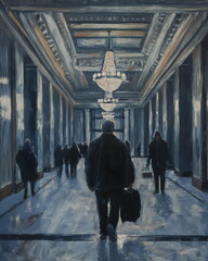 Obraz premium A landing stage in the port along its sides there _009