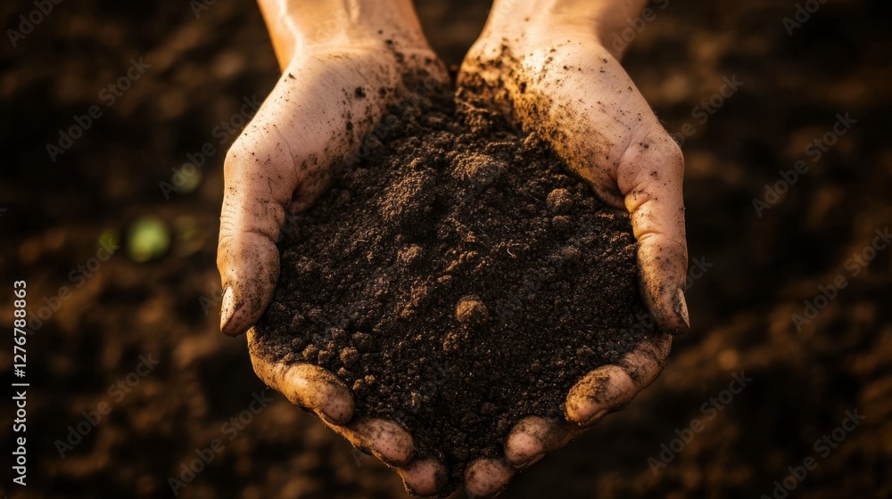 Poster sustainable agriculture practices prioritize longterm soil health.