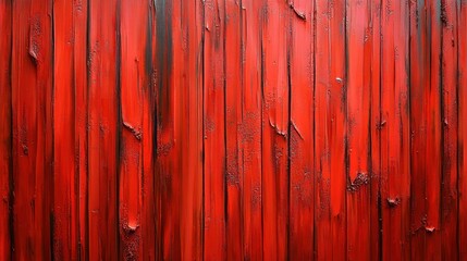 Red painted textured wall, vertical stripes, dark accents, abstract background