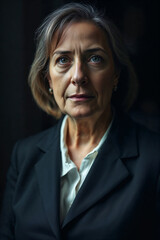 Obraz premium Senior British businesswoman. Portrait of a mature business lady from Bristol, United Kingdom