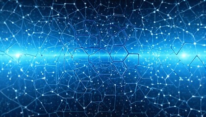 Obraz premium Abstract Blue Background with Constellations and Stars.