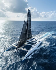 A majestic tri-hulled trimaran with luxurious fini_006