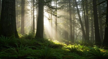 Obraz premium Lush Jungle River. 