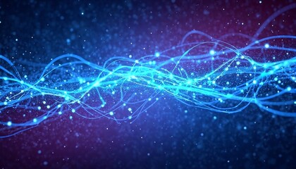 Abstract Digital Artwork of Twinkling Stars.