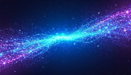 Fototapeta premium Space with colorful lights and stars.