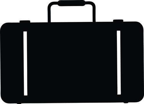 recommend clip art: Suitcase silhouette, luggage  simple flat vector,Suitcase clipart