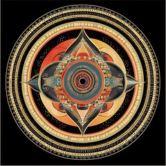 Obraz premium Ornate Circular Mandala Design