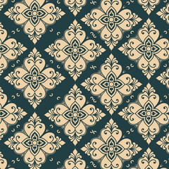 seamless damask wallpaper pattern