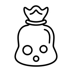 Trash bags Vector Icon Design Symbol