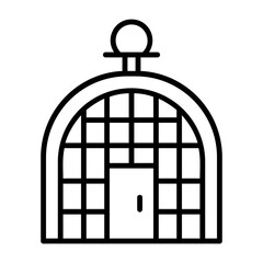 Birdcage Vector Icon Design Symbol