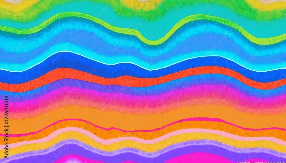 Poster abstract colorful wave pattern.