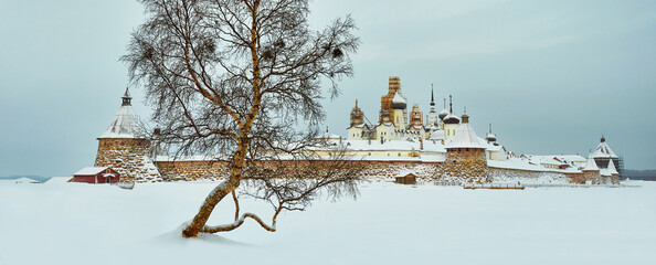 Solovki, Russia. Solovetsky Monastery. Nature of Solovetsky Islands. Travel and tourism....