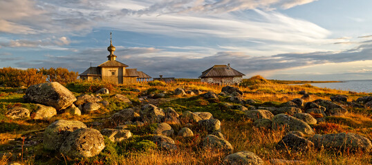 Solovki, Russia. Solovetsky Monastery. Nature of Solovetsky Islands. Travel and tourism....
