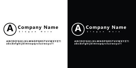 Elegant and Professional Vector Logo with Serif Font for Corporate Identity Use