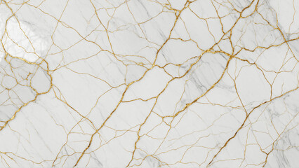 Fototapeta premium luxurious white marble with golden veins texture