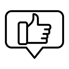 Obraz premium positive response vector icon