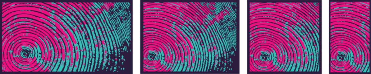 Decorative Wood Cross-Section Vector Textures – Nature-Inspired Backgrounds
