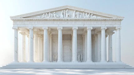 Obraz premium ancient temple white marble structure high resolution hd picture