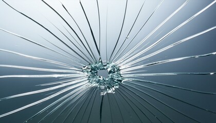 Obraz premium The moment glass fractures
