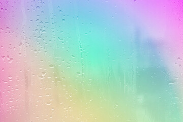 Colorful abstract rainbow background with circles and geometric patterns