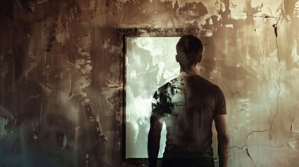 A moment of self-acceptance, embracing individuality and personal journey.