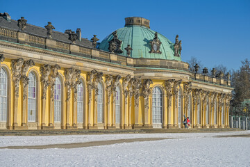 Obraz premium Schloß Sanssouci, Potsdam, Brandenburg, Deutschland