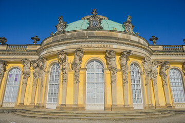 Schloß Sanssouci, Potsdam, Brandenburg, Deutschland