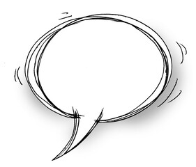 Quote balloon volume oval transparent background. Single object for comics and reminders. Vector illustration of utterance element