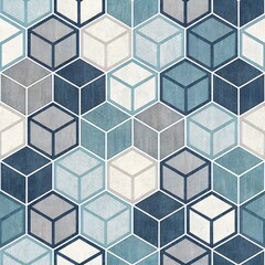 Floral pattern on seamless cloth